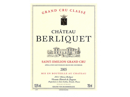 2005 Château Berliquet, Saint-Émilion Grand Cru Classé