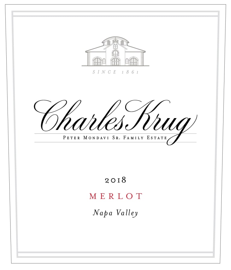 Charles Krug Merlot, Napa Valley 2020
